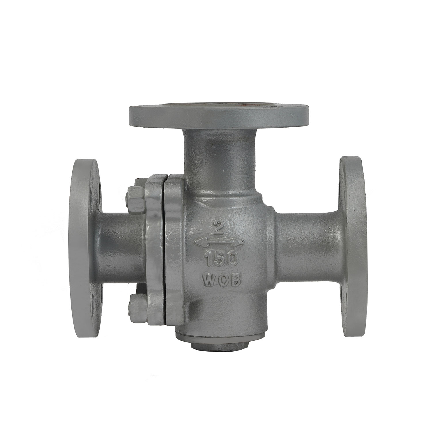 Class 150 Carbon Steel (W.C.B) Flanged End Three Ball Valve With (KITZ) Brand